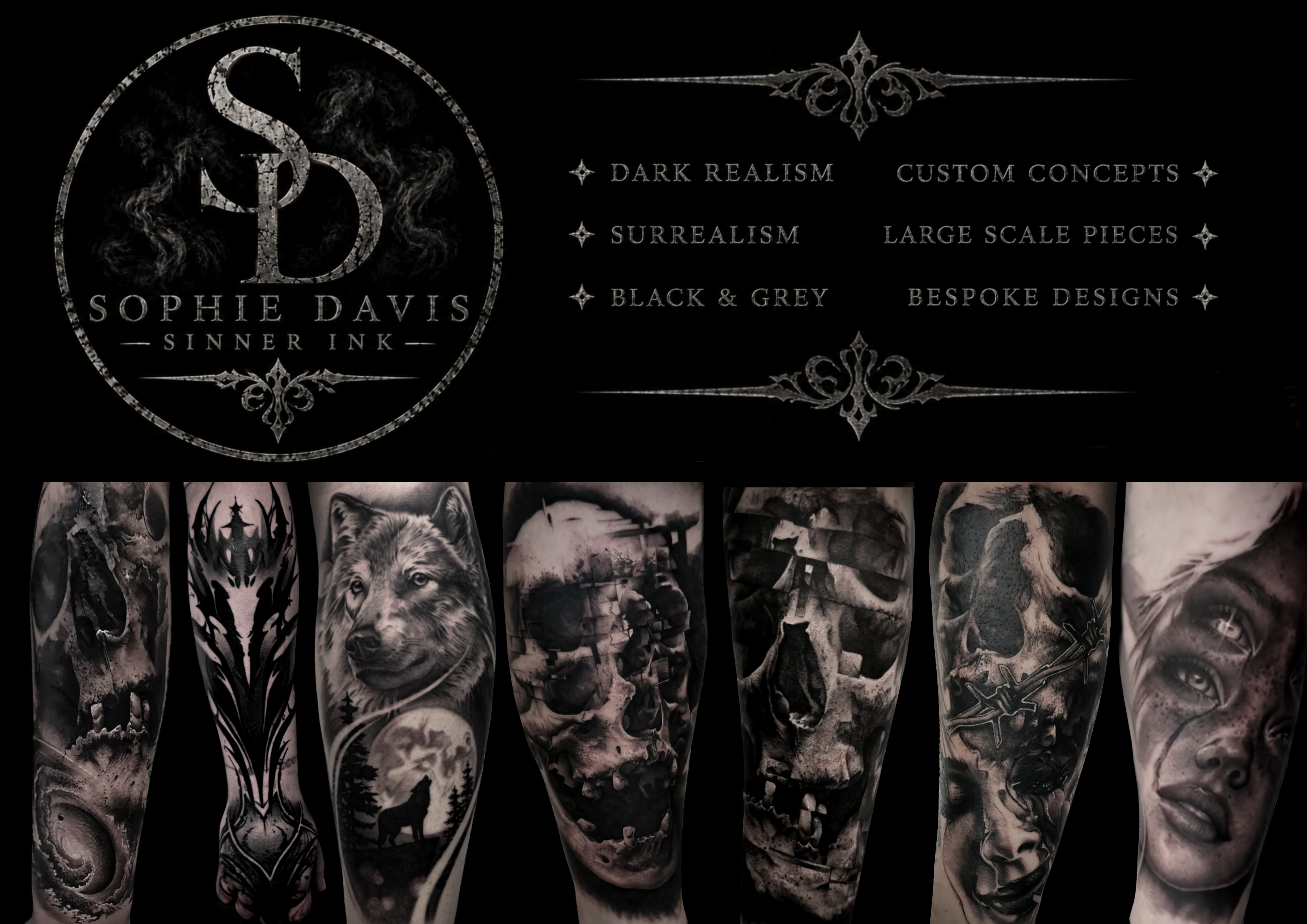 Tattoo artist's machinery and studio tools